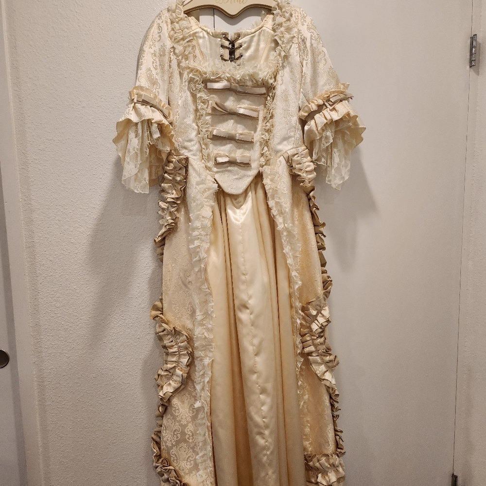 Burleska Marie Antoinette Costume Medieval Victorian lolita Wedding dress - Picture 15 of 16